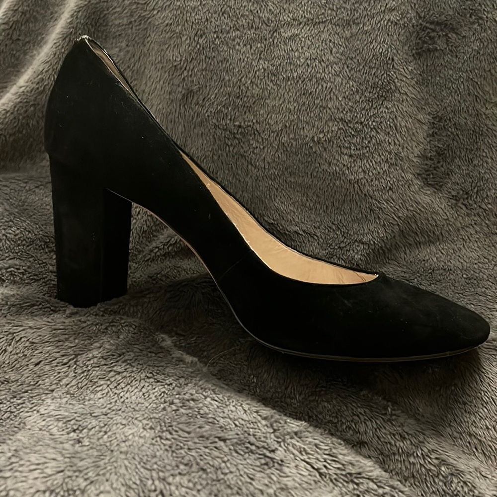 Louise et Cie Black Suede Block Heels